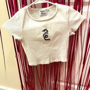 princess polly cropped t-shirt